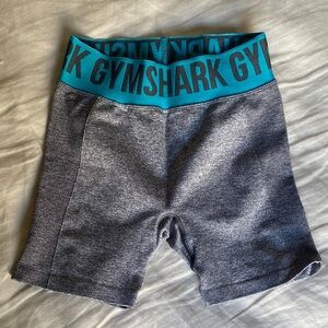 Gymshark Flex Shorts in Charcoal Marl and Teal